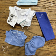 Doll Cloth Tiny Medic Wardrobe Doctor Nurse Uniform - 066