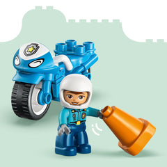 Blue Police Motorcycle LEGO 10471