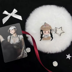 Blackink Jennie Crochet Doll, Kpop Chibi Amigurumi Doll Gift, C002