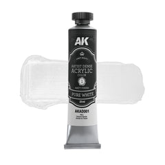 AK Interactive - Dense Acrylics - Pure White 20ml