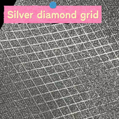 Cinderella Ironing Fabric for Perler Beads – Fine Sparkle, Velvet Touch, Striped Wavy Diamond Pattern - B003
