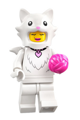 Fluffy Cat Costume Fan LEGO col28-2