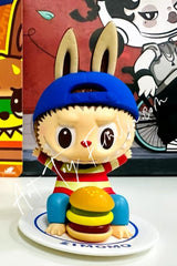 Labubu Zimomo Donut Burger Figurine