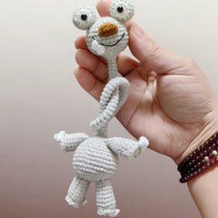 Sid the Sloth Crochet Long Neck, Ice Age Character Crochet, Bag Charm Gift, C006
