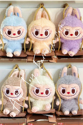 The Monsters Labubu Timber Workshop Series Playing On The Swing Plush Pendant