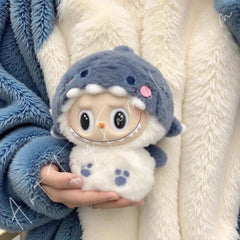 Doll Cloth Baby Blue Shark Plush Suit - 012