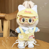 Doll Cloth Sweet Buttercream Kitten Overalls Set - 001