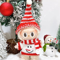 Doll Cloth Lively Christmas Party Set For Labubu - 117