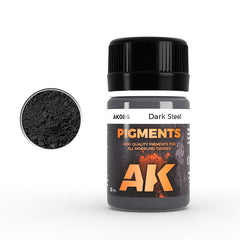 AK Interactive - Pigments - Dark Steel 35ml