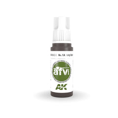 AK Interactive - 3 Gen Acrylics - S.C.C. No.1A Very Dark Brown 17ml