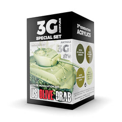 AK Interactive - 3 Gen Acrylics - Modulation Us Olive Drab 17ml