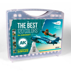 Ak Interactive - 3 Gen Acrylics - 3G Plastic Briefcase 120 Aircraft Colors