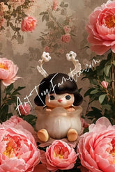 Pucky Ink Flowers Figurine