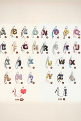 The Monsters Labubu Pin For Love Series Letter Pendant