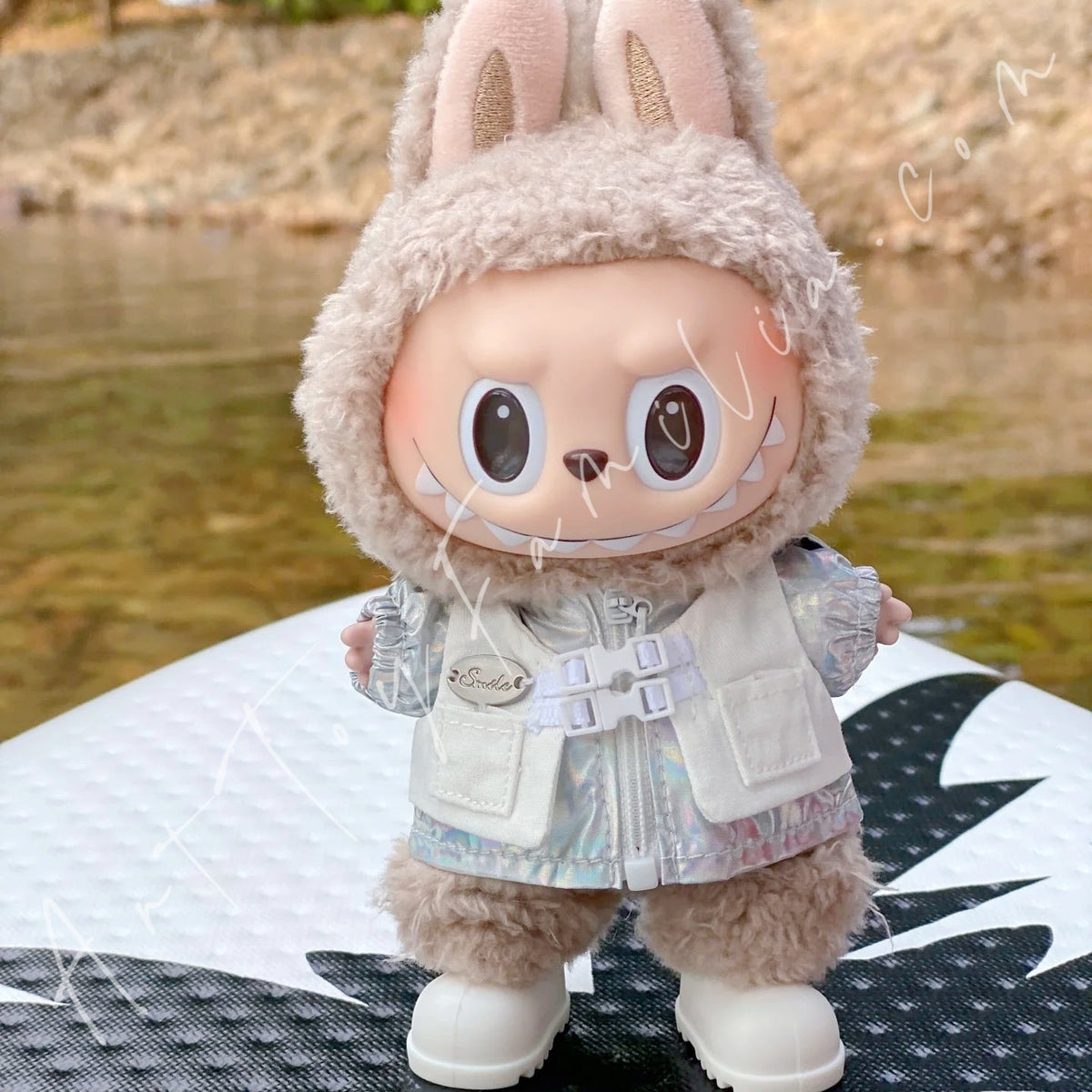 Doll Cloth Silver Laser Vest Set - 094