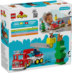 Fire Truck with Hose and Firefighter LEGO 10473