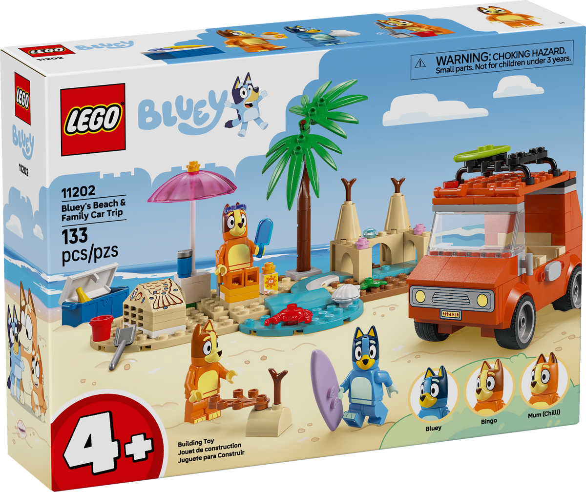 Bluey's Beach & Family Car Trip LEGO 11202