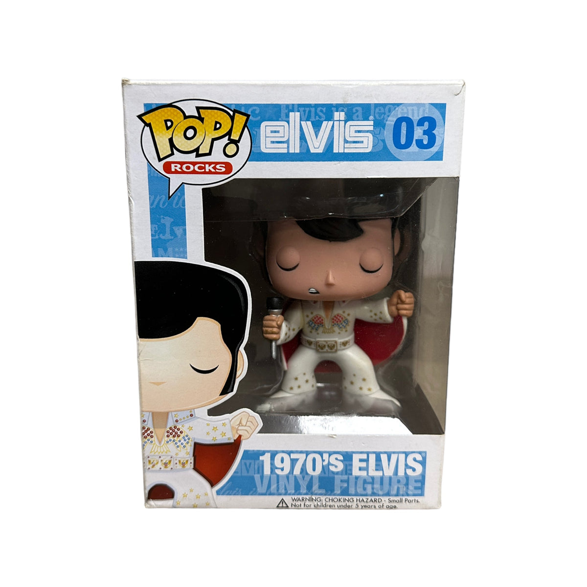 1970's Elvis #03 Funko Pop! - Rocks - 2013 Pop! - Condition 6/10