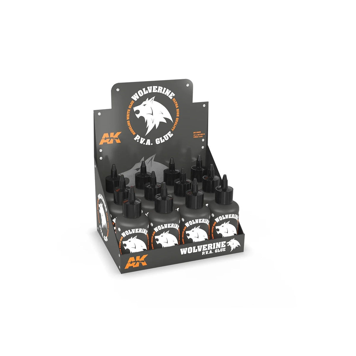 AK Interactive - Basics  - Wolverine Cola Blanca Rack / Expositor 100ml