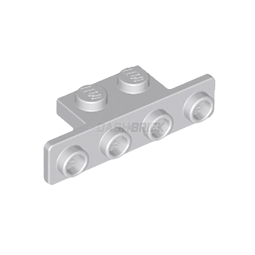 LEGO Bracket 1 x 2 - 1 x 4, Bottom Rounded Corners, Light Grey [28802] 6168615