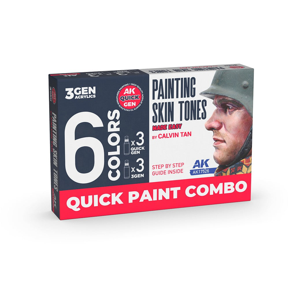 AK Interactive - Quick Gen - Painting Skin Tones Set