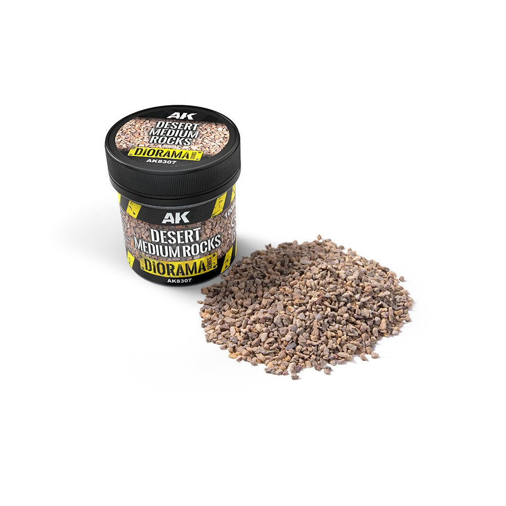 AK Interactive - Dioramas - Desert Medium Rocks 100ml