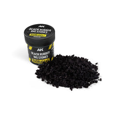AK Interactive - Dioramas - Black Rubber Big Stones 100ml