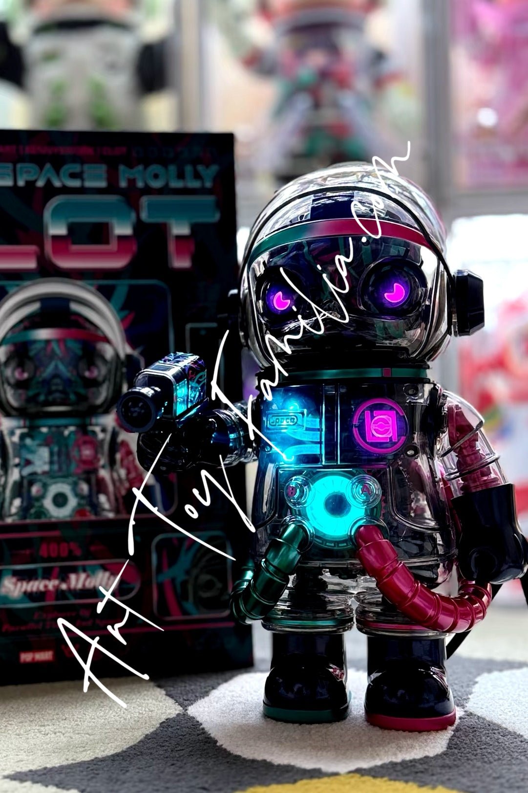 400% MEGA Space Molly 400% CLOT-Pink Purple Green Alienegra Set