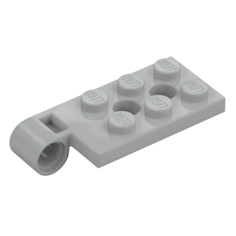 LEGO Hinge Plate 2 x 4 with Pin Hole and 2 Holes - Top, Light Grey [43045] 6256117