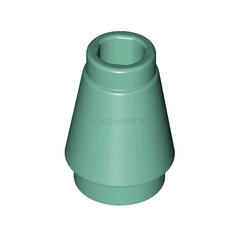 LEGO Cone 1 x 1 with Top Groove, Sand Green [4589b]