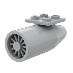 LEGO Engine, Smooth Large, 2 x 2 Thin Top Plate (2 Parts), Light Grey [4868b / 4869] 4263610 4211825