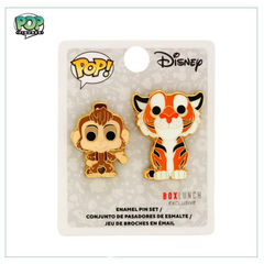Abu & Raja Disney Enamel Pin set! Aladdin - Box Lunch Exclusive