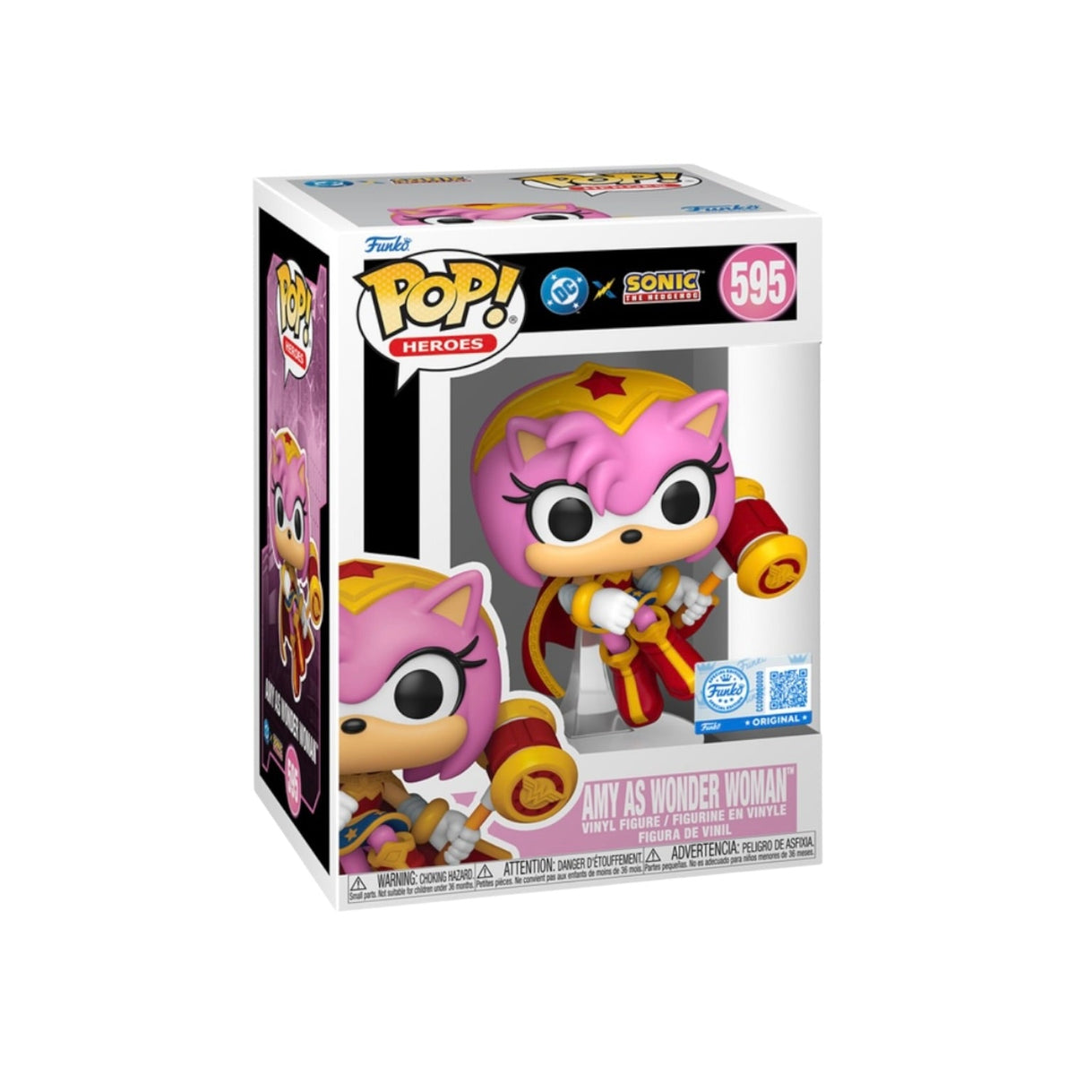 Amy as Wonder Woman #595 Funko Pop! - DC X Sonic the Hedgehog - Funko Exclusive