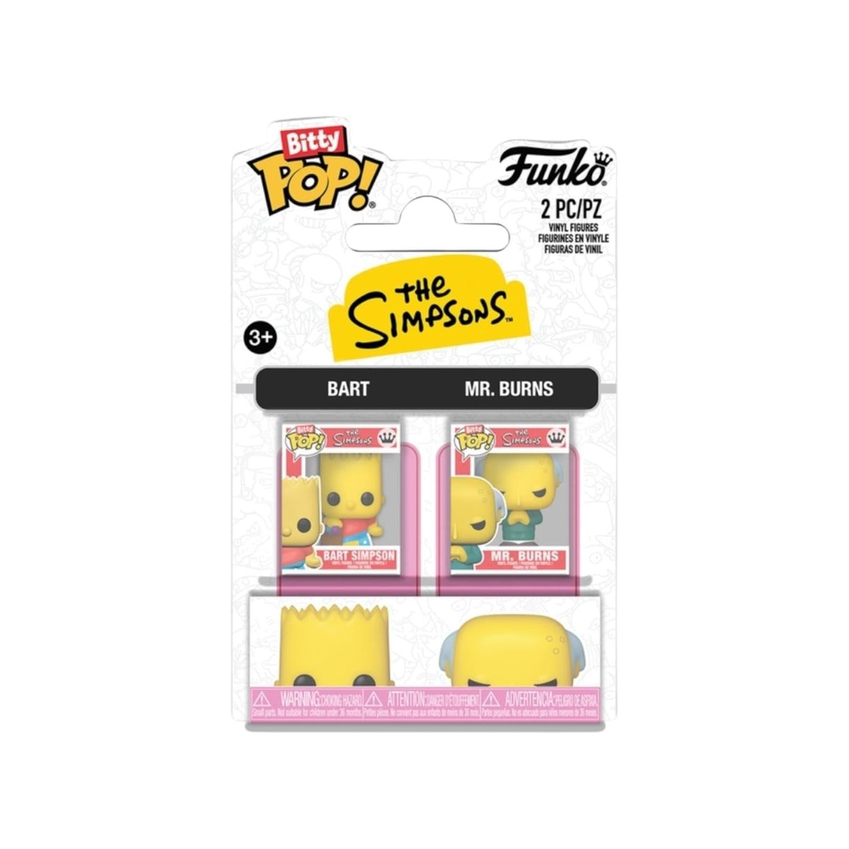 Bart Simpsons and Mr Burns 2 pack Bitty Pop - The Simpsons - PREORDER