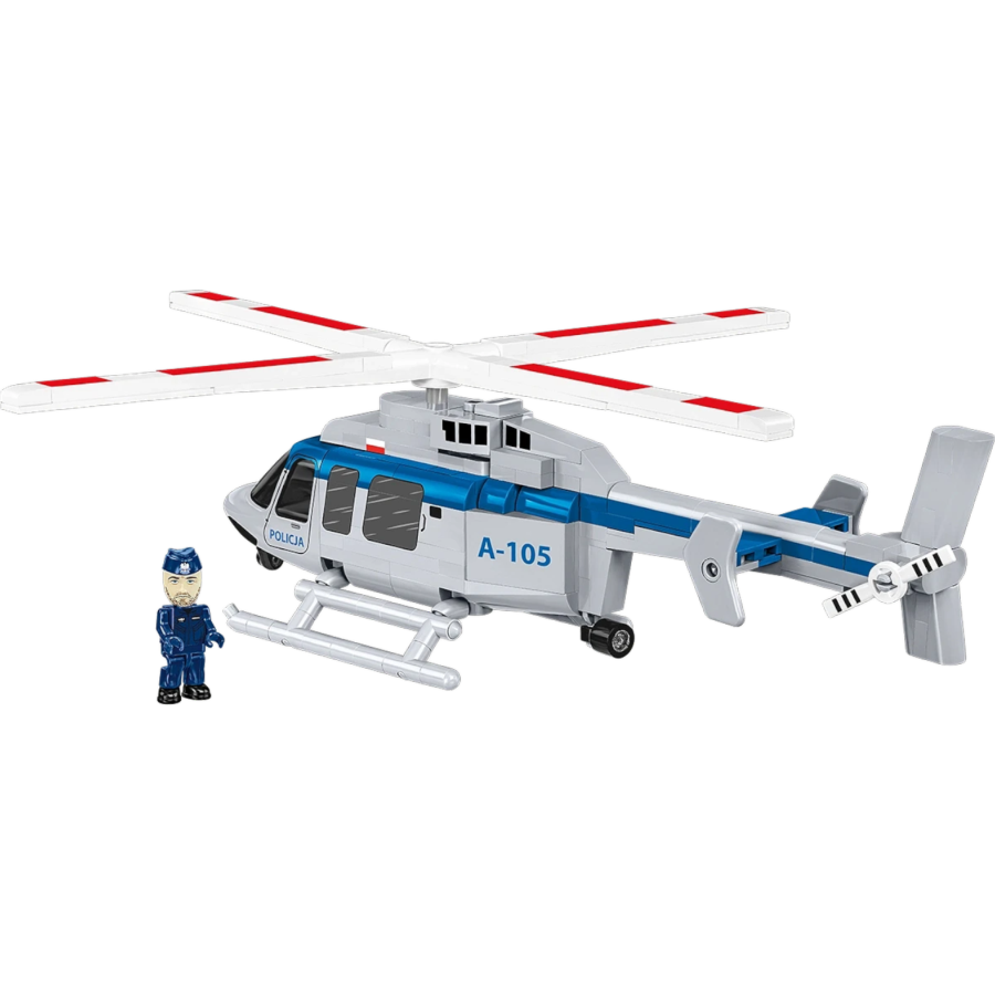 Action Town - Bell 407 Policja 1:48 scale Brick Kit (217 Pieces)