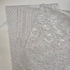 Cinderella Ironing Fabric for Perler Beads – Fine Sparkle, Velvet Touch, Striped Wavy Diamond Pattern - B003