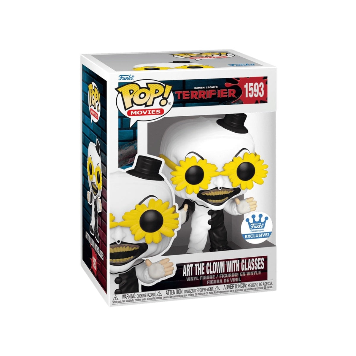 Art the Clown with Glasses #1593 Funko Pop! - Terrifier - Funko Exclusive