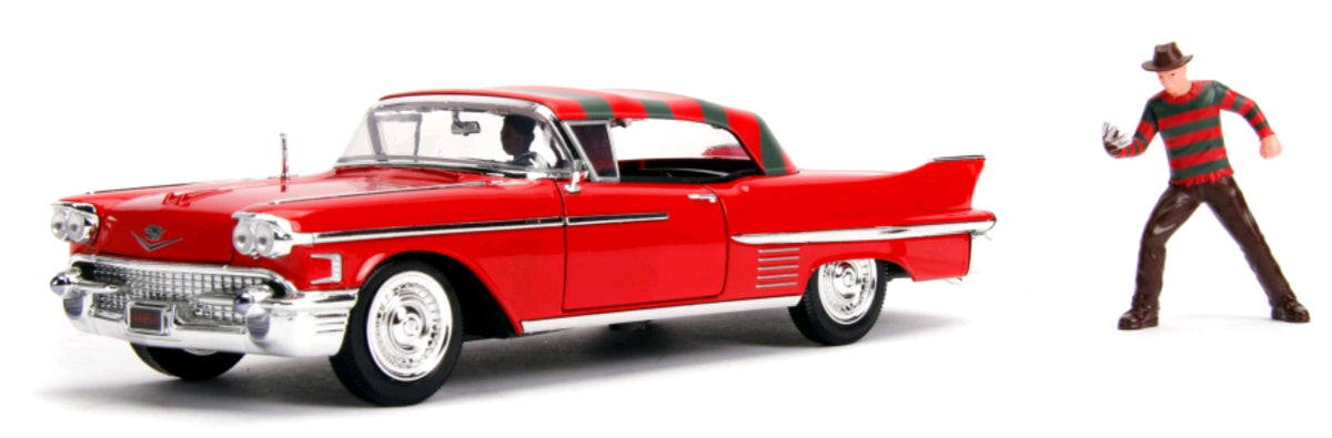 A Nightmare on Elm Street - 1958 Cadillac Series 62 1:24 with Figure Hollywood Ride