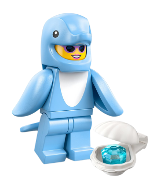 Dolphin Costume Fan LEGO col28-9