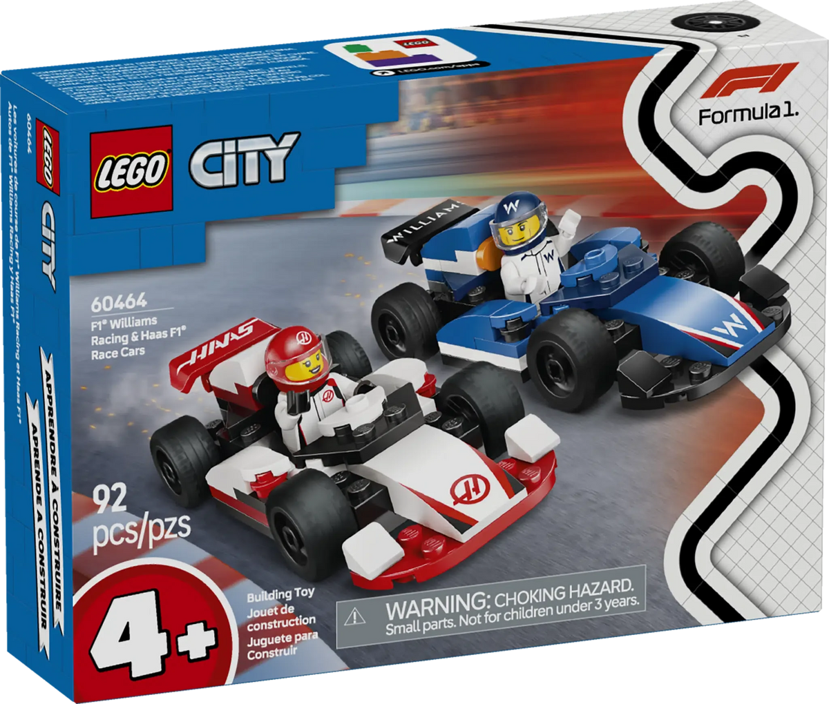 F1® Williams Racing & Haas F1® Race Cars LEGO 60464