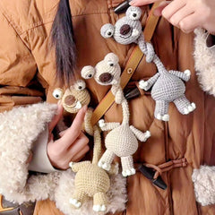 Sid the Sloth Crochet Long Neck, Ice Age Character Crochet, Bag Charm Gift, C006