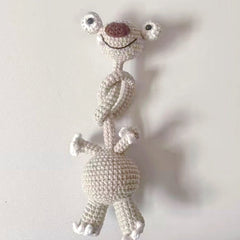 Sid the Sloth Crochet Long Neck, Ice Age Character Crochet, Bag Charm Gift, C006