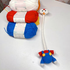 Long Neck Chicken Crochet Plush, Cartoon Animal Crochet Toy Gift, C007