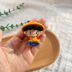 One Piece Handmade Crochet Doll,Chibi Amigurumi Keychain Gift,C015