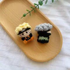 Naruto Mini Crochet Keychain Doll, Chibi Amigurumi Doll Gift, C014
