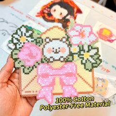 Plush-Touch Ironing Fabric for Perler Beads – Pure Cotton, Heat-Resistant & Reusable- B005