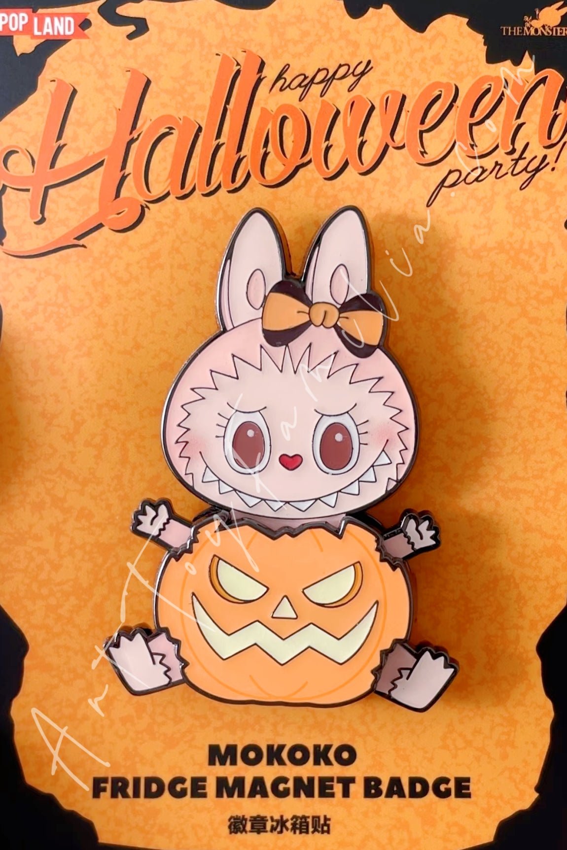 Happy Halloween Party Series Mokoko Fridge Magnet Badge