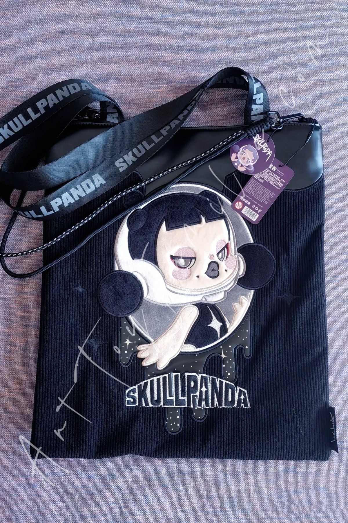 Skullpanda Pop Land Corduroy Shoulder Bag