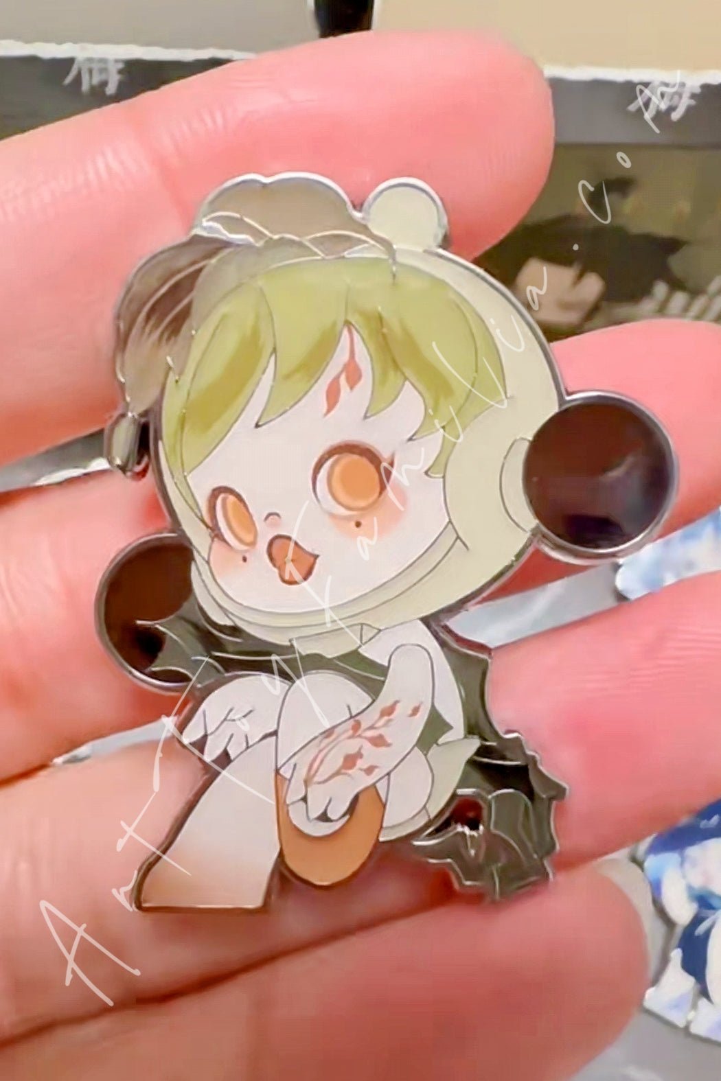 Skullpanda The Ink PlumBlossom Series Badge