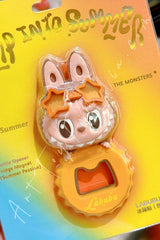 The Monsters Labubu Jump Into Summer Series Bottle Opener Fridge Magnet